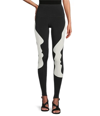 Eva Varro Profiles Print High Waist Coordinaitng Single Layered Leggings