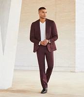 Evan Extra Slim Fit Herringbone Suit Separates Dress Pants