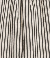 Every Coordinating Knit Striped Scoop Neck Sleeveless Babydoll Top