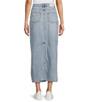 Every Denim High Rise Pencil Maxi Skirt