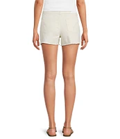 Every Denim Mid-Rise Raw Hem Mini Shorts