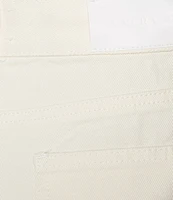 Every Denim Mid-Rise Raw Hem Mini Shorts