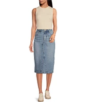 Every Denim Midi Skirt