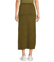 Every Knit High Rise Pencil Split Hem Maxi Coordinating Skirt