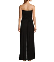 Every Knit Strapless Neck Sleeveless Pull-On Jumpsuit