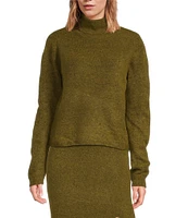 Every Knit Turtleneck Long Sleeve Cropped Coordinating Sweater