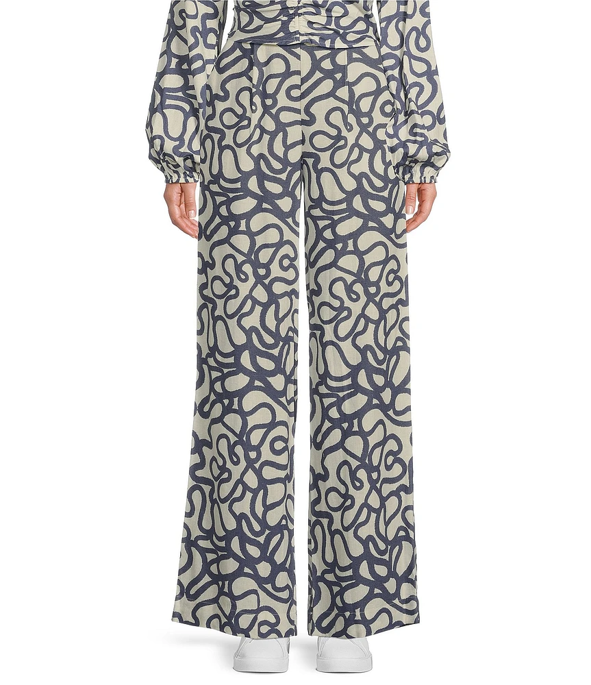 Every Doodle High Rise Wide Leg Coordinating Pants