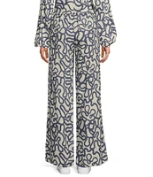 Every Doodle High Rise Wide Leg Coordinating Pants