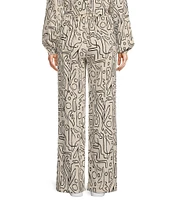 Every Abstract High Rise Wide Leg Coordinating Pants