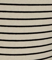 Every Short Sleeve Knit Striped Bodysuit