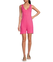 Every Sleeveless V-Neck Knit Romper