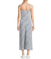 Evolutionary Denim Sleeveless V-Neck Maxi Dress