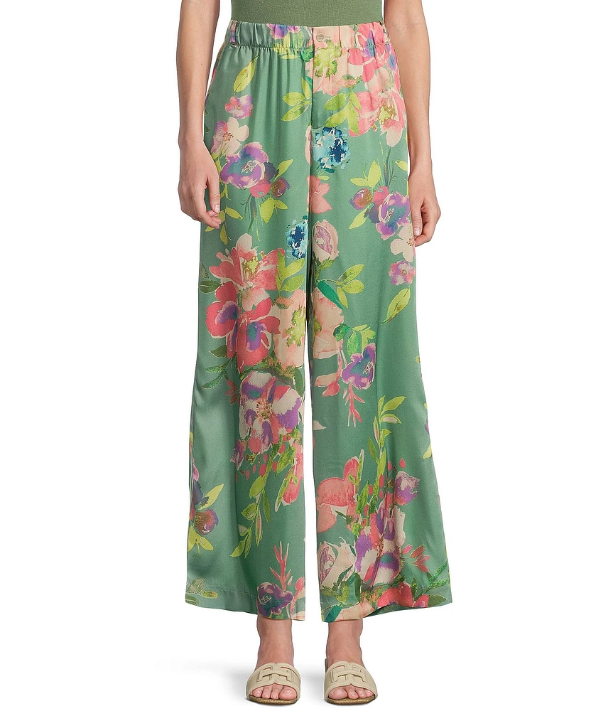 Evolutionary Floral Print Pants