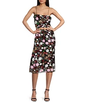 Evolutionary Floral Sequin Mesh Coordinating Skirt