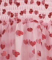 Evolutionary Heart Print Sleeveless V-Neck Top