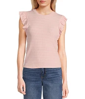 Evolutionary Knit Flutter Sleeve Top