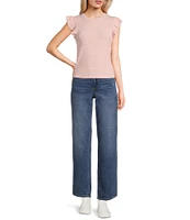 Evolutionary Knit Flutter Sleeve Top