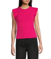 Evolutionary Knit Flutter Sleeve Top