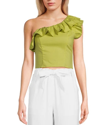 Evolutionary One Shoulder Ruffle Top