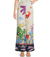 Evolutionary Coordinating Print Texture Pants