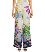 Evolutionary Coordinating Print Texture Pants