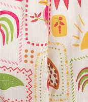 Evolutionary Printed Tie Back Ruffled Maxi Dress