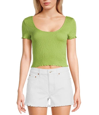 Evolutionary Short Sleeve Solid Smock T-Shirt