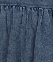 Evolutionary Short Sleeve Washed Denim Dress