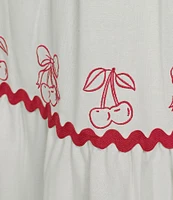 Evolutionary Solid Linen Ruffle Skirt