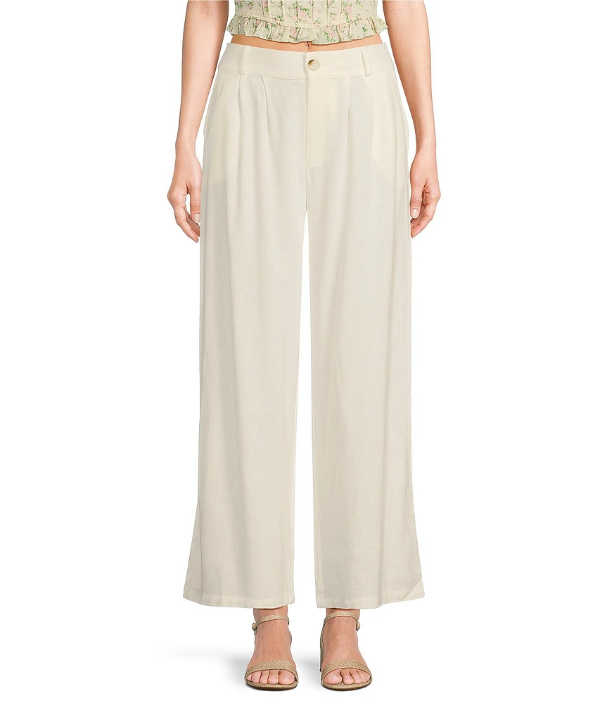 Evolutionary Solid Pleated Coordinating Pants