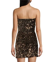 Evolutionary Sequin Strapless Large Bow Coordinating Top