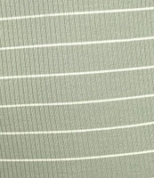 Evolutionary Striped Ruffle Short Sleeve Top