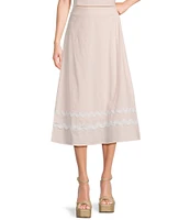Evolutionary Woven Ric Rac Coordinating Midi Skirt