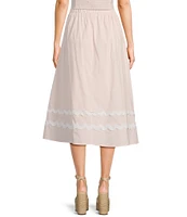 Evolutionary Woven Ric Rac Coordinating Midi Skirt