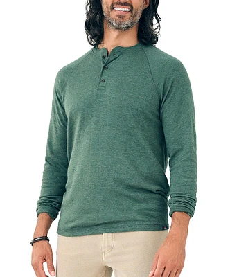 Faherty Cloud Long Sleeve Henley Shirt