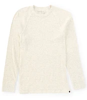 Faherty Cloud Waffle Crew Long Sleeve T-Shirt