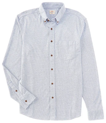 Faherty Coastline Knit Long Sleeve Woven Shirt