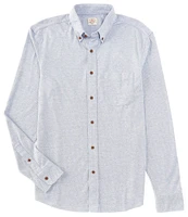 Faherty Coastline Knit Long Sleeve Woven Shirt