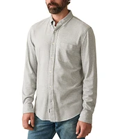 Faherty Coastline Knit Long Sleeve Woven Shirt