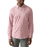 Faherty Coastline Knit Long Sleeve Woven Shirt