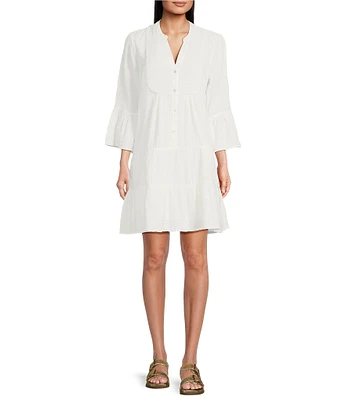 Faherty Dream Cotton Gauze Tiered Kasey Dress