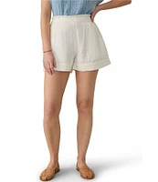 Faherty Dream Organic Cotton Mid Rise Pull-On Gauze Shorts