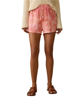 Faherty Dune Organic Cotton Gauze Tie-Dye Mid Rise Coordinating Boxer Shorts