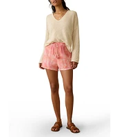 Faherty Dune Organic Cotton Gauze Tie-Dye Mid Rise Coordinating Boxer Shorts