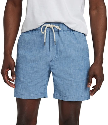 Faherty EssentialLinen Blend 6.5#double; Inseam Shorts