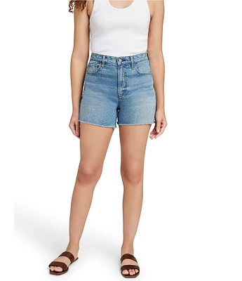 Faherty High Rise Vintage Frayed Hem Cut Off Denim Shorts