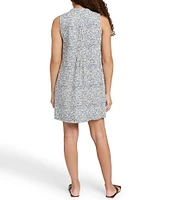 Faherty Isha Crew Neck Sleeveless Shift Dress