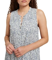 Faherty Isha Crew Neck Sleeveless Shift Dress