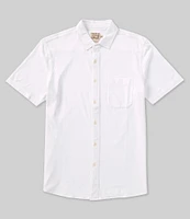 Faherty Knit Seasons Short Sleeve Woven Shirt