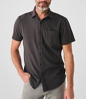 Faherty Knit Seasons Short Sleeve Woven Shirt